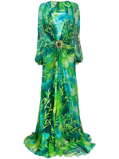 versace green dress google images